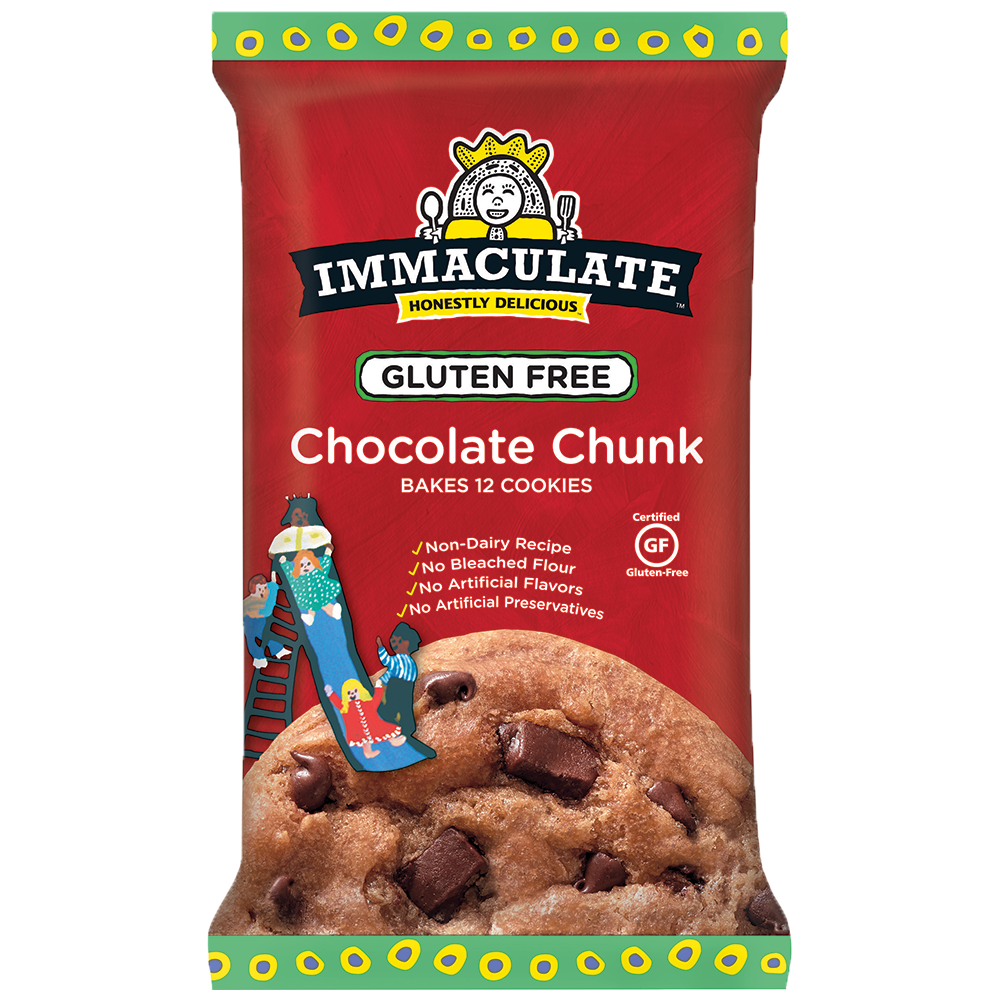 Gluten Free Chocolate Chunk Cookie Dough Immaculate Baking Company 