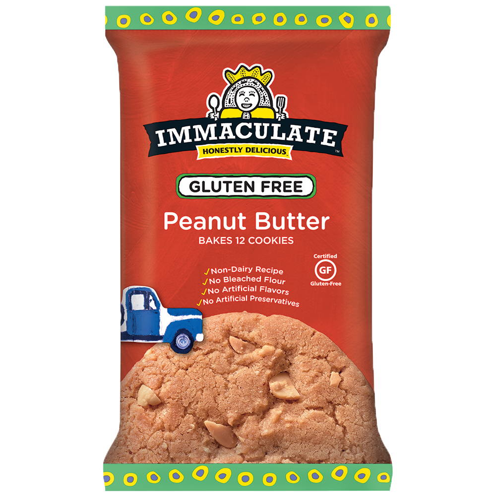 Immaculate Baking Gluten Free Peanut Butter Cookie Dough, front of pack