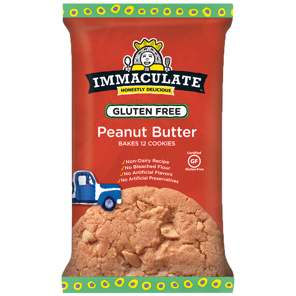 Immaculate Baking Gluten Free Peanut Butter Cookie Dough, front of pack