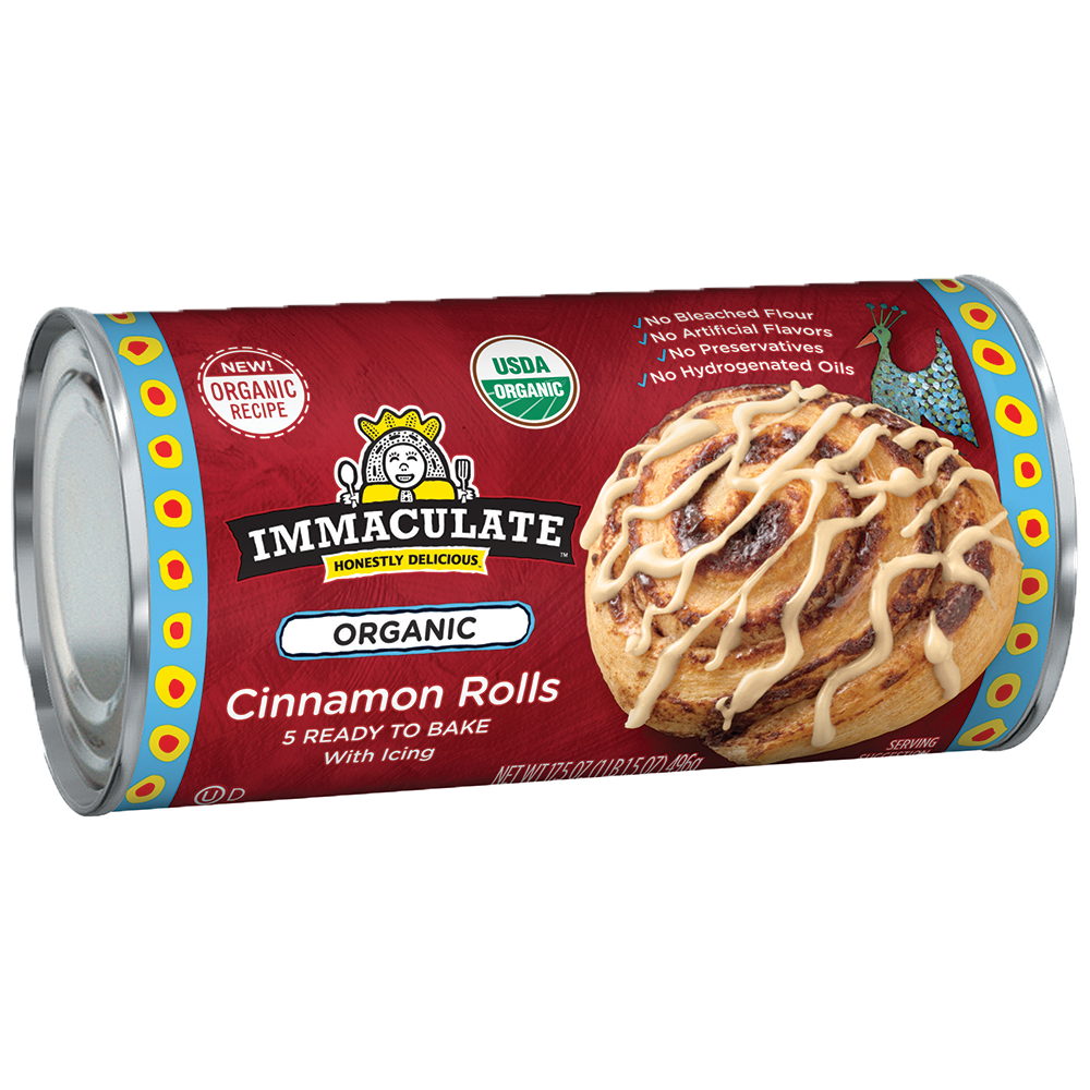 Organic Cinnamon Rolls with Icing Immaculate Baking Company Organic